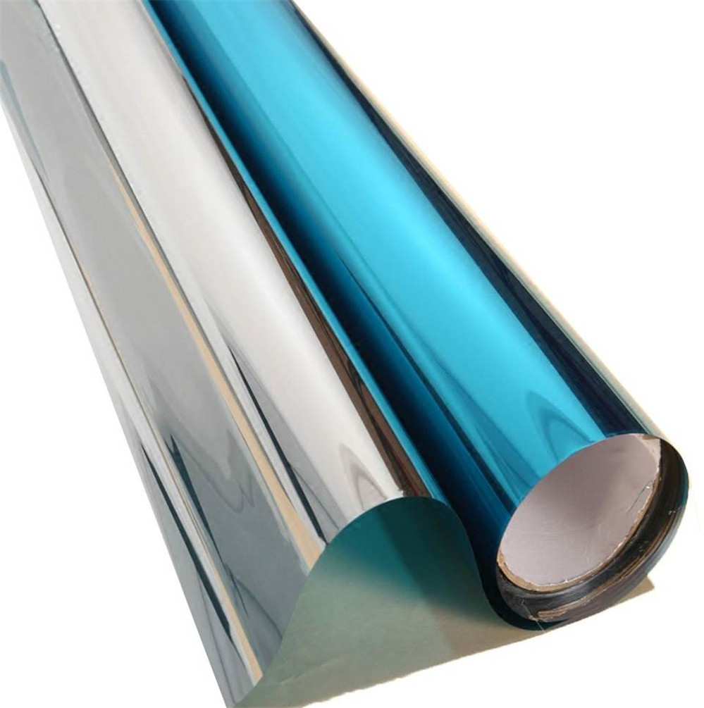 2mil thickness 20%vlt blue-silver reflective film 1.52x60m